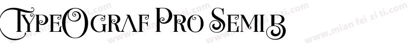 TypeOgraf Pro Semi B字体转换